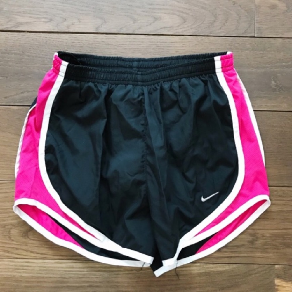 Nike Dri Fit Shorts (Black + Pink)